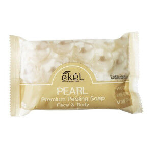 281603 "Ekel" Peeling Soap Pearl Косметическое мыло с жемчужным порошком 150 гр. 1/120