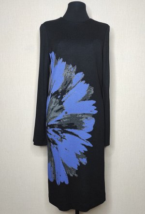 Платье Bazalini 4531 синий цветок