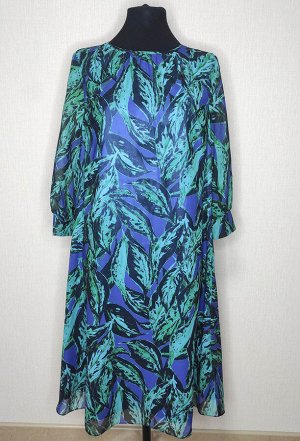 Платье Bazalini 4545 сине-зеленый