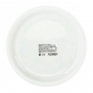 Тарелка пластиковая с декором "Кроль-Вилль" Цветочная Зая, D 215мм (белый)
