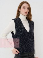 Жилет женский 5232-1763   15967-4/690055 чёрно-серый/антрацит