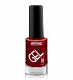 LUXVISAGE, Лак для ногтей GEL finish тон 08 винный, 9 г, Люкс визаж