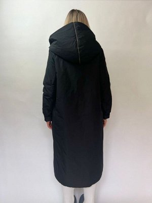 Куртка Чёрный   ПОГ: Размер 42/44 - 62 см; ПОБ: Размер 42/44 - 64 см; Наполнитель: Искусственный; Длина: 112 см
Y firenix, 221-71-1