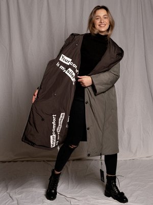 Куртка Олива, Чёрный   ПОГ: Размер 42/44 - 60 см; ПОБ: Размер 42/44 - 64 см; Наполнитель: Искусственный, Двустороннее; Длина: 102 см
Y firenix, 19338-1