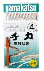 Самодур Gamakatsu HHH №4-1-2 (1.75м, 10 крючков, грузило)
