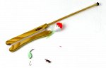Удочка зимняя c поплавком JpFishing №5 15Б (30м, 0.30мм, 15гр, буракури 14 гр, Glow UV)