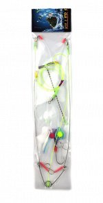 Снасть на камбалу JpFishing Бабочка (3 крючка, №15+14+14, без груза, color 002)