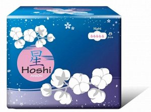 HOSHI Anion Прокладки д/критич.дней ночные ( 5 капл. ) (290мм), 8шт