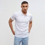 Футболка поло мужская MINAKU REGULAR FIT: белая