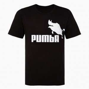 Футболка мужская PUMBA, цвет чёрный