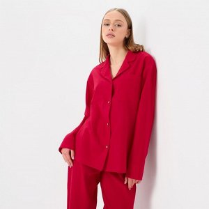 Пижама женская (рубашка и брюки) KAFTAN &quot;Basic&quot; р.40-42, красный