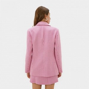 Пиджак женский двубортный MIST, розовый/белый