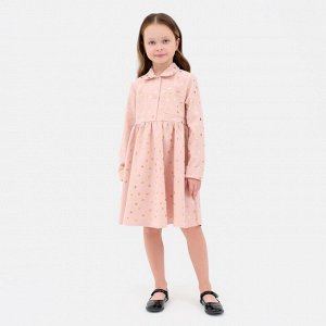 Платье детское KAFTAN "Сердечки", р. 30 (98-104), розовый