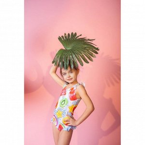Купальник KAFTAN Fruits, рост 98-104 см (30), голубой/белый