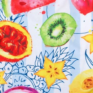 Купальник KAFTAN Fruits, рост 98-104 см (30), голубой/белый