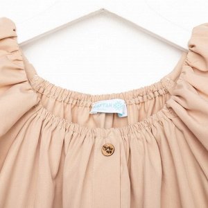 Платье для девочки KAFTAN Cute 34 (122-128 см), бежевое