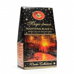 Чай "Чайный Гость" черный с бергамотом "magic dream" "зимняя коллекция" 75г.*18