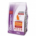 Gemon Cat Hairball корм для выведение шерсти для взрослых кошек с курицей и рисом 400г