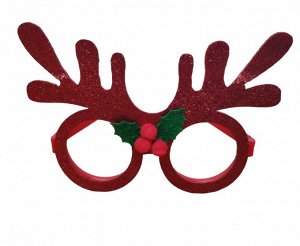 Карнавальные очки/Новогодние очки "Оленьи рожки"/Новогодние очки