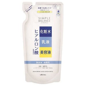 Комплексный лосьон "Simple Balance" для утреннего ухода за кожей лица "3 в 1" (лосьон + молочко + эссенция) с гиалуроновой кислотой и SPF 5 / UV (увлажняющий) 200 мл, мягкая упаковка / 36