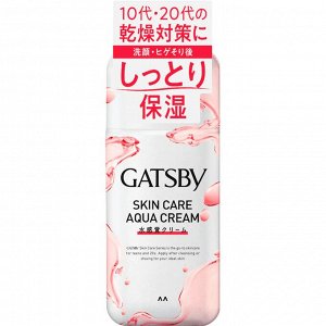 Мужской увлажняющий лосьон "Gatsby Skin Care Aqua Cream" для ухода за проблемной кожей, склонной к воспалениям и Акне (для сухой кожи) 170 мл