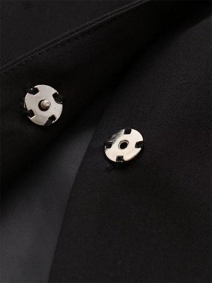 Женский приталенный пиджак, цвет черный