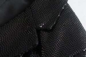 Женский пиджак, цвет черный