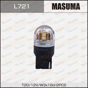 Лампы светодиодные Masuma LED T20 12V/21W SMD одноконтактные (комплект 2шт) L721