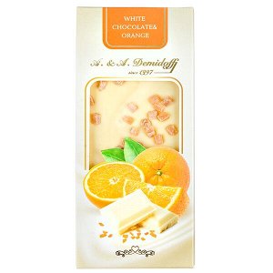 шоколад A&A Demidoff Белый с апельсином 80 г 1/10