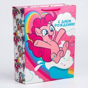 Пакет ламинат "С Днем рождения" My Little Pony ,31*40*11 см