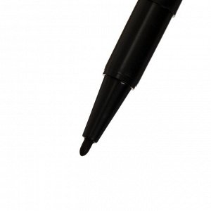 Маркер перманентный Calligrata, двухсторонний, круглый, 2 мм/0.7 мм, чёрный