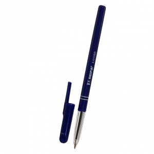 Ручка шариковая Beifa, узел 0.7, чернила синие, синий пластиковый корпус