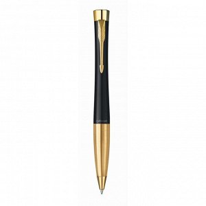 Ручка шариковая Parker Urban Core K314 Muted Black GT М, 1.0 мм, корпус из латуни, синие чернила