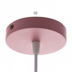 Светильник BayerLux "Канди" 1xE27 40Вт розовый 16х16х20-120 см
