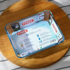 Форма прямоугольная для запекания и выпечки из жаропрочного стекла Cook&amp;Store, 1,5 л, с крышкой