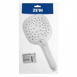 Душевая лейка ZEIN Z420, кнопочная, пластик, 3 режима, цвет хром
