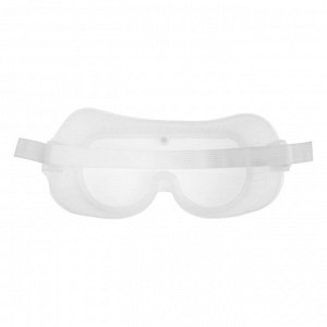 Очки защитные ТУНДРА, с поликарбонатными линзами, прозрачные, на резинке