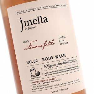 Гель для душа парфюмированный слабокислотный, 1000 мл /  JMELLA (JMSolution) In France Body Wash Femme Fatale