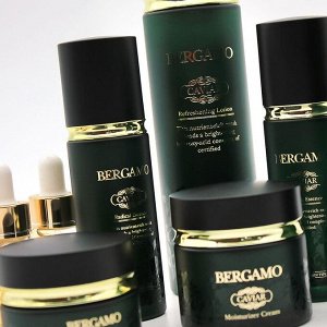 Bergamo Набор для ухода за кожей лица с экстрактом икры Caviar Luxuries Gift 9Set, Skin 150мл; Lotion 150мл; Cream 50гр; Essence 50мл*2шт; Eye Cream 30гр; Ampoule 13мл*3шт.
