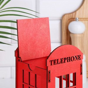 Чайный домик "TELEPHONE", 21,5х10,4х10,4 см, фанера