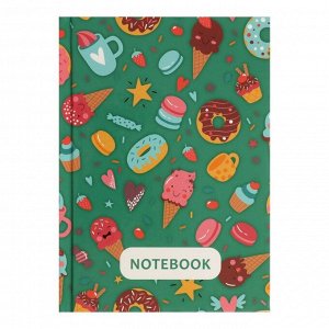 Блокнот А6, 40 листов в клетку Candy Notebook, твёрдая обложка, блок офсет