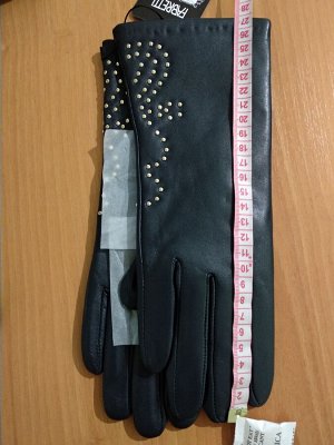 Перчатки жен. 100% нат. кожа (ягненок), подкладка: шерсть, FABRETTI 15.28-12 blue
