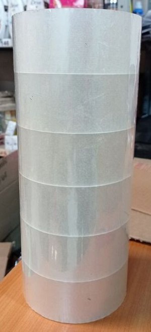 Мир упаковки Скотч прозрачный (клейкая лента) 48*150, 45мкм 1упаковка/6 рулонов