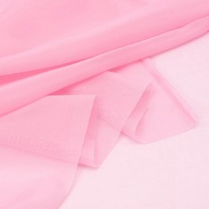 Ткань на отрез Вуаль 300 см 9 цвет розовый