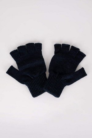 Мужские трикотажные перчатки с обрезанными кончиками