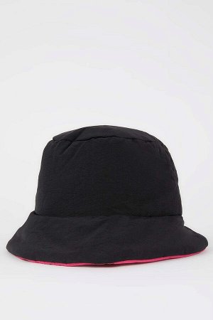 Женская двусторонняя шляпа-ведро