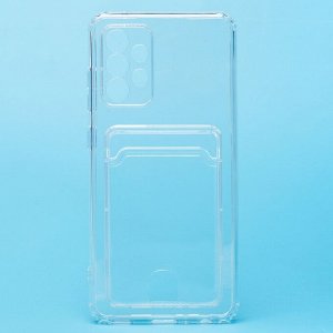 Чехол-накладка - SC276 с картхолдером для "Samsung SM-A525 Galaxy A52" (transparent) (210433)