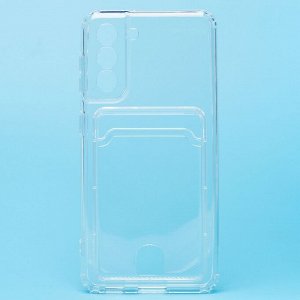 Чехол-накладка - SC276 с картхолдером для "Samsung SM-G991 Galaxy S21" (transparent) (210449)