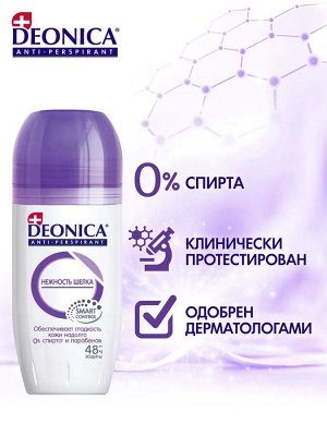 DEONICA anti-perspirant Дезодорант ролик Нежность шелка 50мл