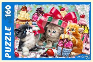 Пазлы 160 дет. Забавные котики №3 (символ года 2023) П160-7121, (Рыжий кот)